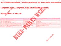 WARTUNGSSATZ für Kymco KYMCO UXV 700I EPS 4T EURO II