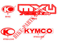 AUFKLEBER für Kymco MXU 700I EX EPS IRS 4T EURO II