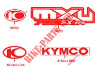 AUFKLEBER für Kymco MXU 700I EX EPS IRS 4T EURO 4