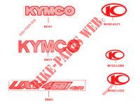AUFKLEBER für Kymco KYMCO UXV 450I 4T EURO 4