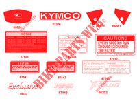 AUFKLEBER für Kymco XTOWN 125 I CBS EXCLUSIVE EURO 4