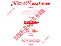 AUFKLEBER für Kymco DINK STREET 125 I 4T EURO III