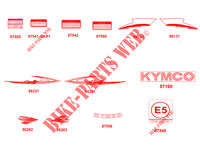 AUFKLEBER für Kymco AGILITY 50 ST 4T EURO 4