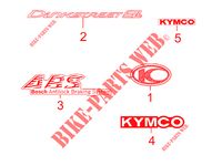 AUFKLEBER LIMITED EDITION für Kymco DINK STREET 300 I ABS EURO III -avec warning-