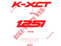 AUFKLEBER für Kymco K-XCT 125 I ABS 4T EURO III